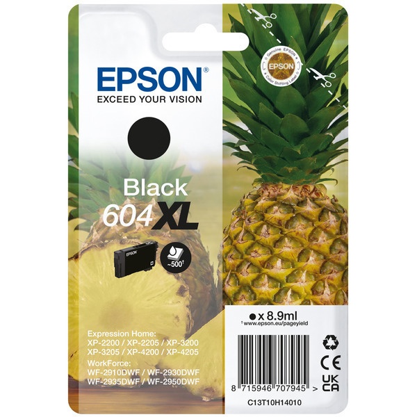 Epson 604XL black 8,9 ml