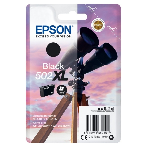 Epson 502XL black 9,2 ml