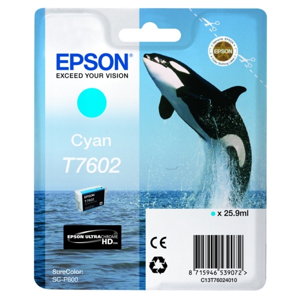 Epson T7602 cyan 25,9 ml