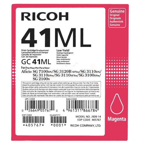 Ricoh GC-41 ML magenta 41 ml