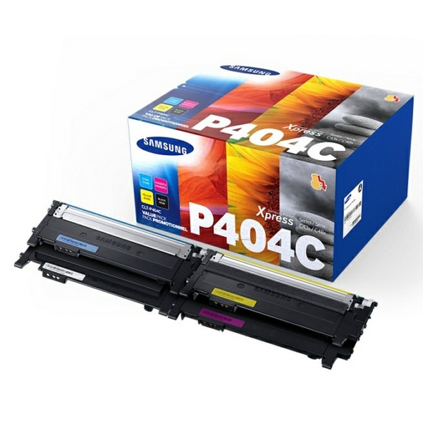 HP CLT-P404C black cyan magenta yellow