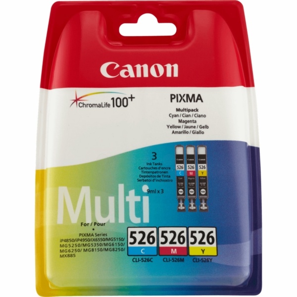 Canon 526 cyan magenta yellow 9 ml