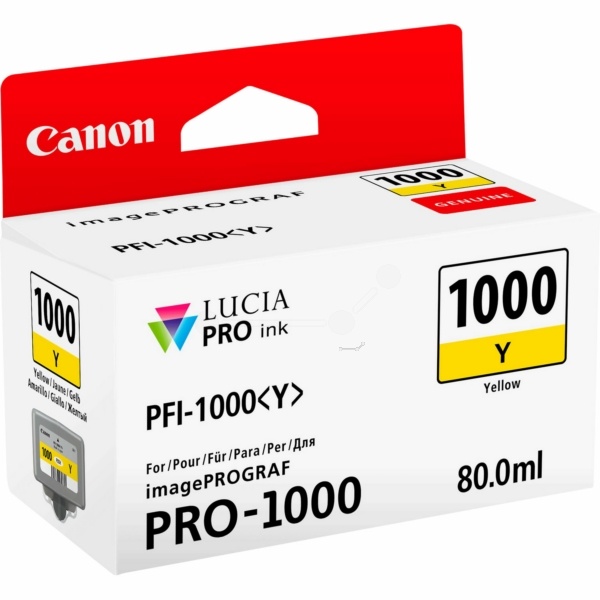 Canon PFI-1000 Y yellow 80 ml