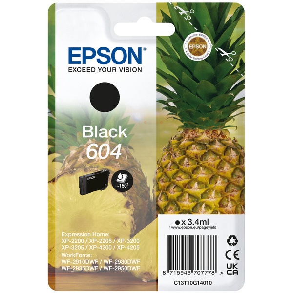 Epson 604 black 3,4 ml