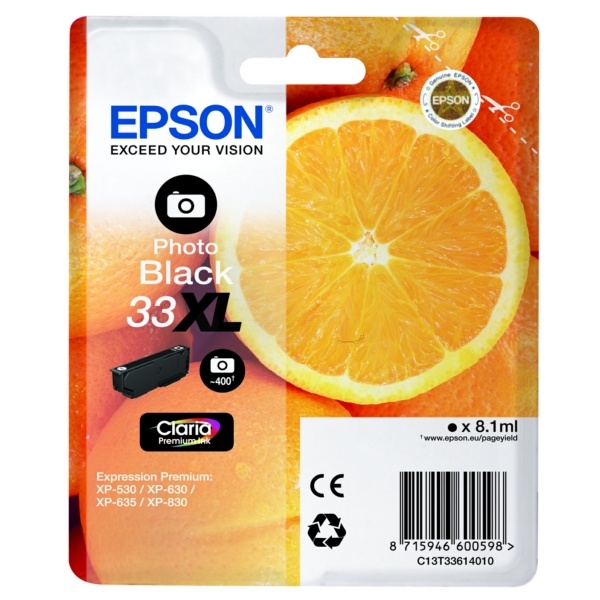 Epson 33XL photoblack 8,1 ml
