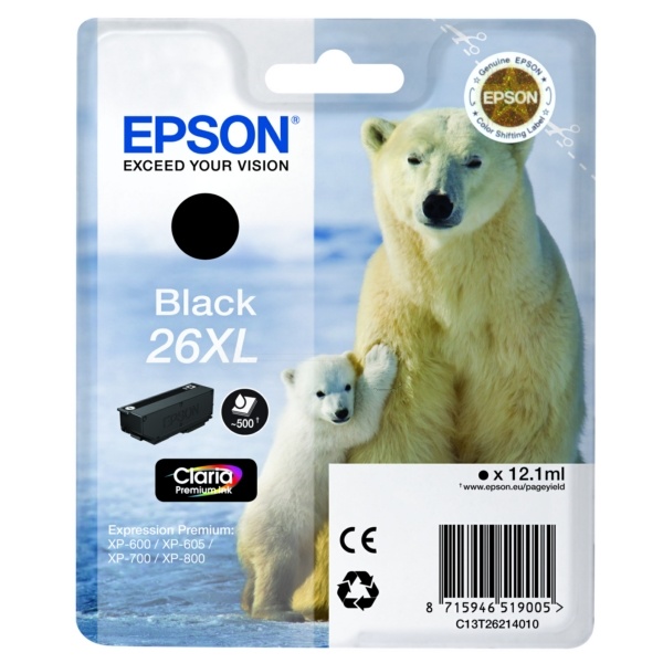 Epson 26XL black 12,2 ml