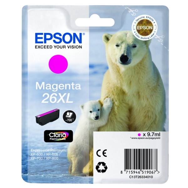 Epson 26XL magenta 9,7 ml