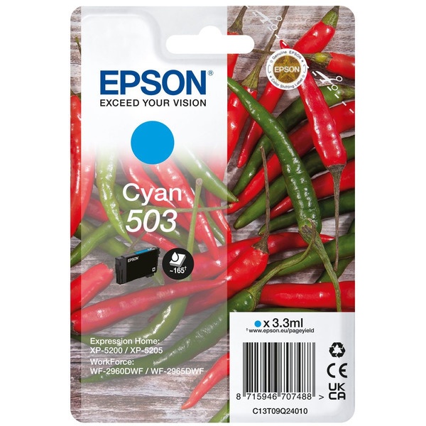 Epson 503 cyan 3,3 ml
