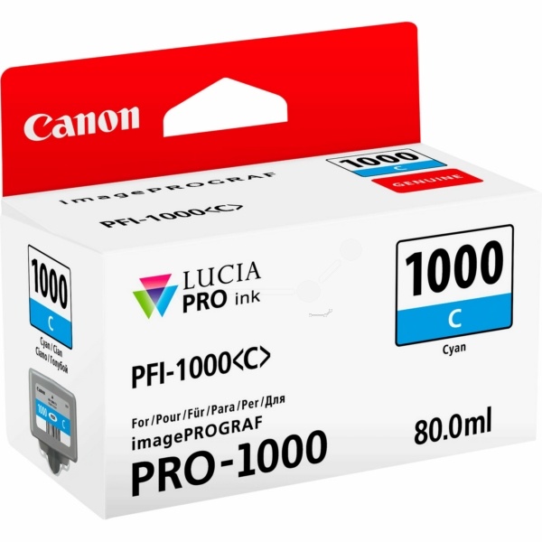 Canon PFI-1000 C cyan 80 ml